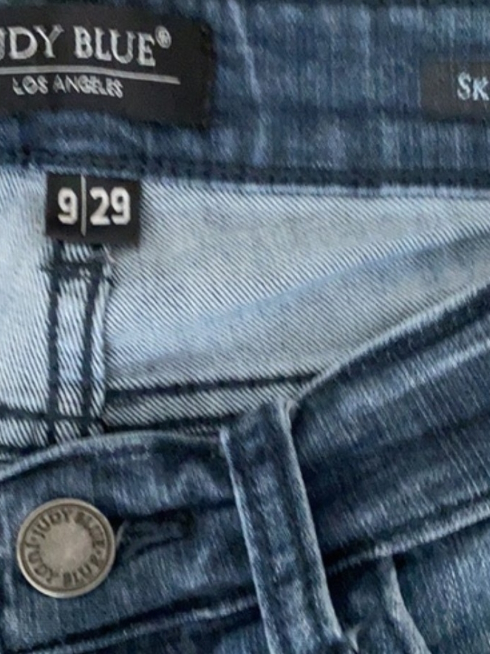 Judy Blue Dark Blue Skinny Stretch Jeans - Picture 3 of 3